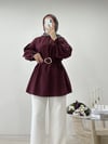 GOLD KEMERLİ TUNİK BORDO