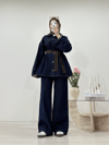 KAHVE GARNİLİ KOT TAKIM 