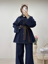 KAHVE GARNİLİ KOT TAKIM 
