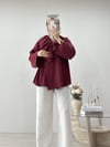 YAKASI FIRFIRLI MODAL KİMONO BORDO