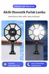 168 SMD Led Solar Lamba Kumandalı Hareket Sensörlü 3 Modlu Bahçe Duvar Aydınlatma Beyaz Işık