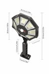 168 SMD Led Solar Lamba Kumandalı Hareket Sensörlü 3 Modlu Bahçe Duvar Aydınlatma Beyaz Işık