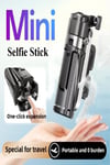 3'ü 1 arada Taşınabilir Mini Tripod & Selfie Çubuğu Titreşim Önleyici Tripod Bluetooth Kumanda 43cm