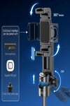 3'ü 1 arada Taşınabilir Mini Tripod & Selfie Çubuğu Titreşim Önleyici Tripod Bluetooth Kumanda 43cm