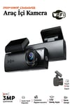 Araç İçi Kamerası DVR+Wİ-Fİ 1920/1080P Gece Görüşlü 170º Geniş Açı Algılama Sensör Araç İçi Kamera