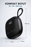 Bluetooth Kulaklıklı Taşınabilir Hoparlör 5W USB SD AUX FM 1500 mAh Kablosuz Speaker Bluetooth V5.3