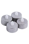 Dekoratif 4 Adet LED Tealight Mum Alev Yanma Efektli Led Işıklı Mum Dekor Alevsiz Mum