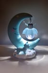 Dekoratif Bebek Çocuk Odası Ay Şekilli Led Gece Lambası Masaüstü Led Işık Masa & Gece Lambası 14 CM