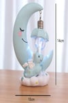 Dekoratif Bebek Çocuk Odası Ay Şekilli Led Gece Lambası Masaüstü Led Işık Masa & Gece Lambası 14 CM