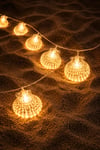 Deniz Kabuğu LED Işık Zinciri 300 CM 20 LED Sıcak Sarı Işık Dekoratif Ortam Aydınlatması