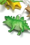 Dinozor String Light Çocuk Bebek Odası Aydınlatma 10 Adet Ledli Dinazor Pilli Işıklı 200 cm