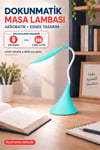 Dokunmatik LED Masa Lambası Dimmerli Esnek Akrobatik Kitap Okuma Ders Çalışma Pilli & USB Kablolu Kullanım