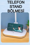 Dokunmatik Şarjlı Masa ve Gece Lambası Büyük Boy Ayarlanabilir 3 Farklı Işık 60 LED Lamba 4 Lion Pil