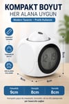 Duvara Yansıtan Projeksiyonlu Dijital Çalar Saat Konuşan Termometreli LED Alarm Masa Saati