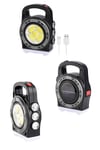 Günej Enerjili Şarjlı Kamp Lambası COB LEDLİ 20 WATT 3 Kademeli USB Çıkışlı Taşınabilir SOLAR LAMBA