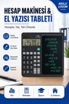 Hesap Makineli El Yazısı Tableti, LCD Ekranlı Masaüstü Finansal Muhasebe Hesap Makinesi, Kalemli Not Alma Tableti