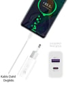 Hızlı Şarj Adaptörü Hızlı Şarj Aleti Usb 3.0 / Type-c 25w 3.0a Hızlı Şarj Aleti Başlığı 25w 2ın1