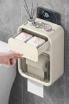 Kapaklı Duvara Monte Banyo Tuvalet Kağıdı Saklama Kutusu Su ve Toz Geçirmez