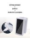 Katlanabilir Güneş Enerjili & Şarjlı Masa Lambası Çalışma Okuma Kamp Gece Lambası 3 Renk Işık