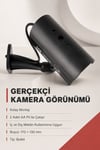 Kırmızı LEDli Pilli Maket Güvenlik Kamerası Bullet Tip Maket Kamera İç ve Dış Mekan Duvara Montajlı