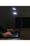 Mandallı Çift Başlıklı Smd Led Usb Pilli Kademeli Işık Kıskaçlı Kitap Okuma ve Masa Lambası