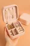 Mini Takı Kutusu Seyahat Tipi Mücevher Çantası Kolye Yüzük Küpe Organizer Takı Düzenleyici