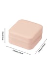 Mini Takı Kutusu Seyahat Tipi Mücevher Çantası Kolye Yüzük Küpe Organizer Takı Düzenleyici Beyaz
