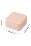 Mini Takı Kutusu Seyahat Tipi Mücevher Çantası Kolye Yüzük Küpe Organizer Takı Düzenleyici ( Beyaz+ Pembe 1'er Adet Gönderilir )