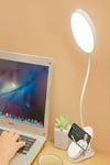 Şarjlı USB’li Dokunmatik 3 Modlu Klipsli Mandallı LED Okuma Lambası 360° Esnek Beyaz Göz Koruma