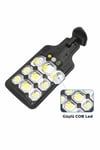 Solar 9 COB Led Sokak Lambası Kumandalı Hareket Sensörlü Bahçe Aydınlatma Duvar Lambası