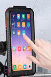 su Geçirmez Motosiklet Telefon Tutucu 2in1 Ayna/Gidon Motosiklet Bisiklet ATV Telefon Tutucu