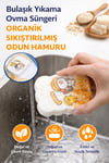 Sünger Organik Odun Hamurundan Bulaşık Yıkama Ovma Süngeri Sıkıştırılmış Doğal Temizlik Süngeri