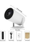 Taşınabilir Akıllı LED Projeksiyon FHD WiFi 6 Kablosuz Görüntü Aktarımlı Ev Sinema Sistemi Ultra HD