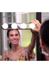 Taşınabilir Güçlü Vantuzlu & Duvar Sabitlemeli Pilli Makyaj Lambası 4 Ampüllü Led Makeup Işığı
