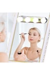 Taşınabilir Güçlü Vantuzlu & Duvar Sabitlemeli Pilli Makyaj Lambası 4 Ampüllü Led Makeup Işığı