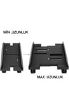 Tekerlekli Bilgisayar Kasa Standı Ayarlanabilir Genişlik Evrensel PC, 4 Tekerli Taşıyıcı Stand