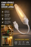 USB LED Kitap Okuma Lambası Esnek USB Masa Lambası Laptop Powerbank Uyumlu Günışığı Gece Işığı