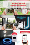 WiFi Akıllı Ev Otomasyon Seti -Kamera + Priz + Alarm + Dedektör + Uygulama Kontrollü Güvenlik Sistem