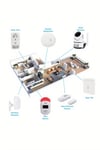 WiFi Akıllı Ev Otomasyon Seti -Kamera + Priz + Alarm + Dedektör + Uygulama Kontrollü Güvenlik Sistem