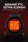 Yüksek Güçlü Hızlı Elektrikli Isıtıcı Fan Otomatik Aşırı Isınma Koruması 3 Kademeli Sessiz 3000W