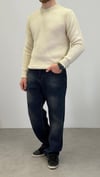 BAGGY KOYU YEŞİL YIKAMALI JEAN 