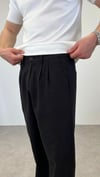 BOL PAÇA BAGGY KETEN SİYAH