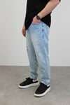 BUZ MAVİSİ YIKAMALI BOYFRİEND JEAN 