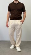 ÇİZGİLİ BAGGY PANTOLON BEJ