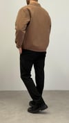 GABARDİN FERMUARLI MONT KAHVERENGİ
