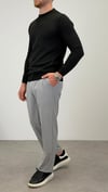 ÖRME BİSİKLET YAKA TRİKO SİYAH