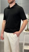 ÖRME OYSHO POLO YAKA SİYAH