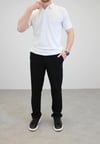 ÖRME POLO YAKA DÜĞMESİZ T-SHIRT BEYAZ
