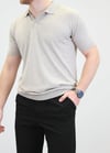 ÖRME POLO YAKA DÜĞMESİZ T-SHIRT TAŞ