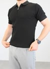 ÖRME POLO YAKA FERMUARLI İNCE FİTİLLİ